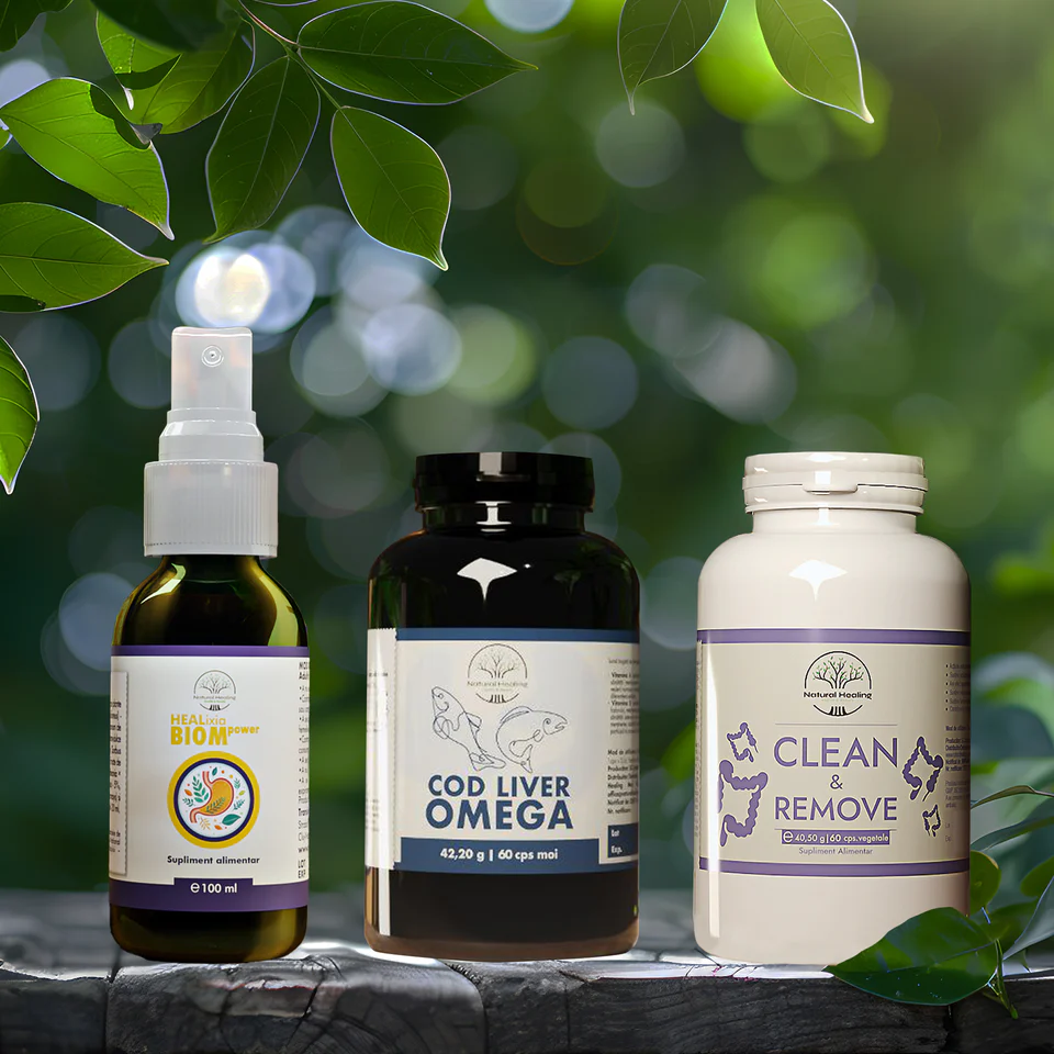 Pachet Sprijin pentru Malnutriție – Detox, Omega & BIOM – Natural Healing